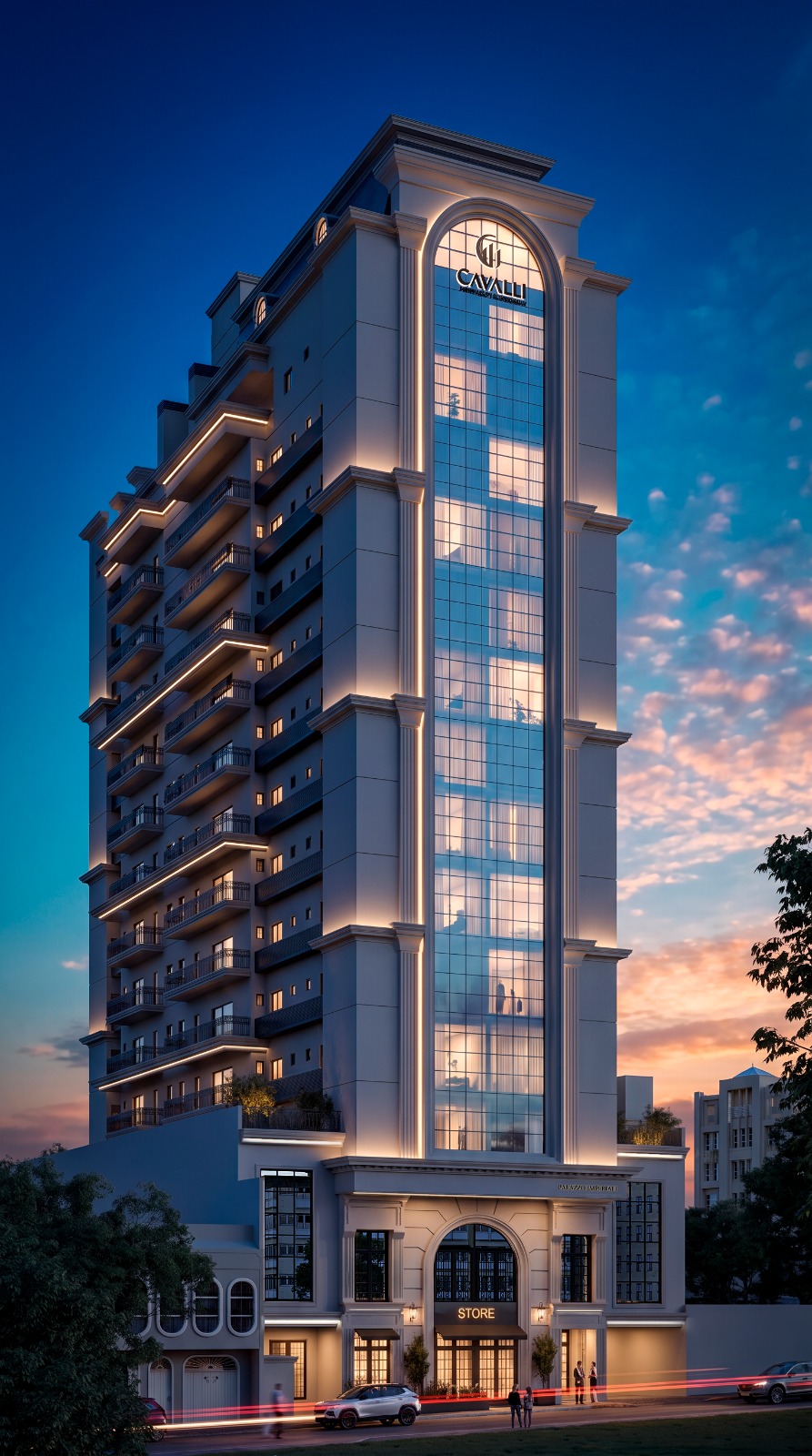 Palazzo - lançamento residencial e comercial da Construtora Cavalli em Lages, SC