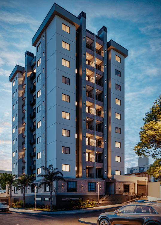 Sunset - residencial multifamiliar no bairro Universitário, Lages, SC