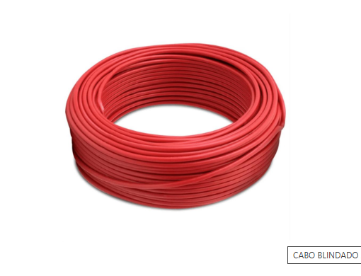 Cabo Blindado Antichama Vermelho 3x1,5mm