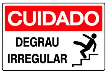 Placa de Degrau Irregular