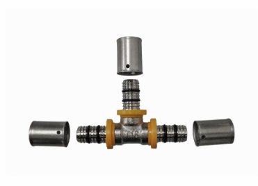 Tee para Tubo de Gás Multicamada 16x16x16mm